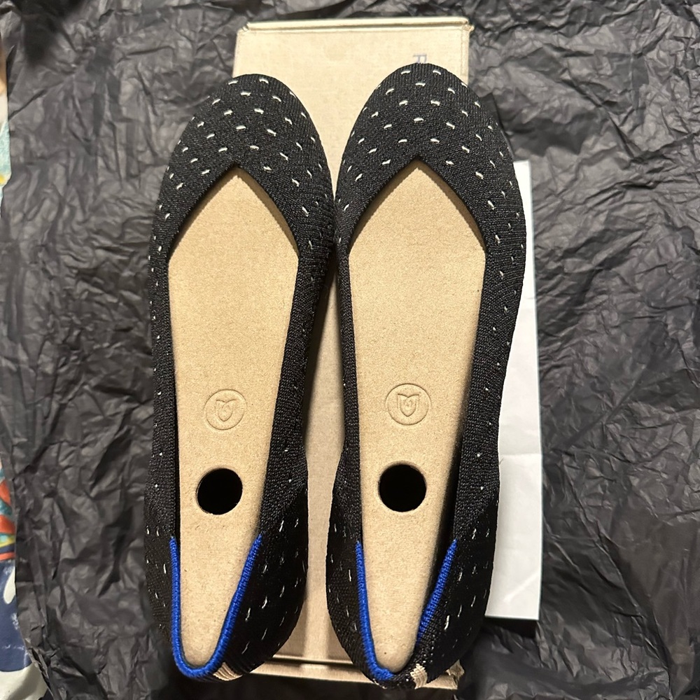 Rothy’s Ivory Dot Flats—size 10.5